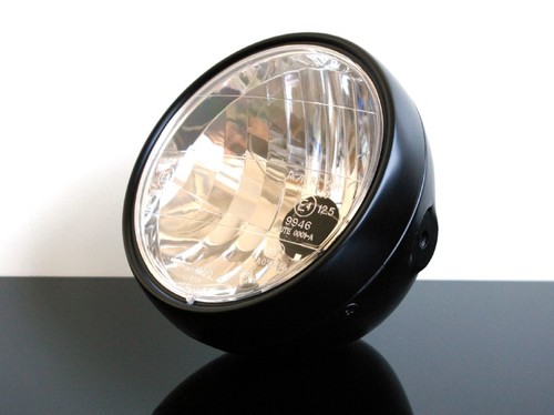 Faro moto nero satinato - faro,