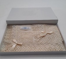 Tris centrini 3 pezzi in lino