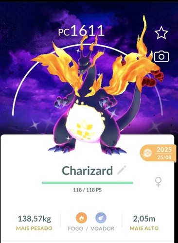 Shiny charizard femmina gmax - charizard,