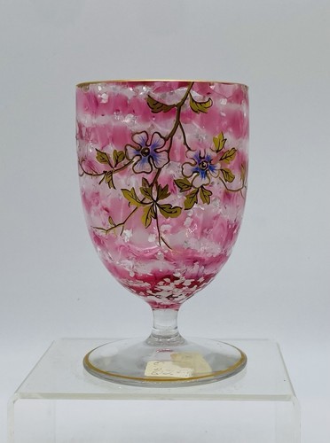 Calice vaso vetro smaltato - calice/vaso, in