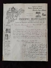 Carta Intestata Padova Isodoro Borlotti Fabbrica Pesa a Ponte 1917 QX277