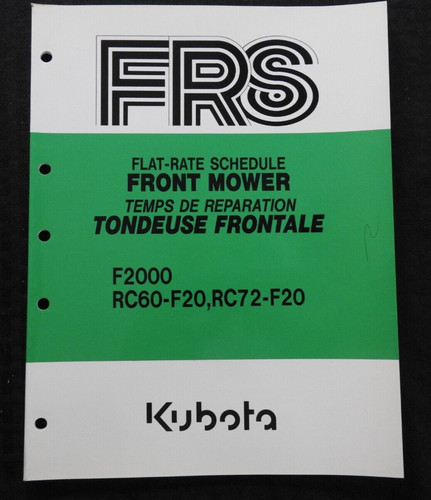 1986 1987 kubota f2000 - 1986-1987,