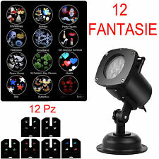 PROIETTORE LASER MAGIA NATALE DI STELLE CON FANTASIA EFFETTI MOVIMENTI LUCI LED