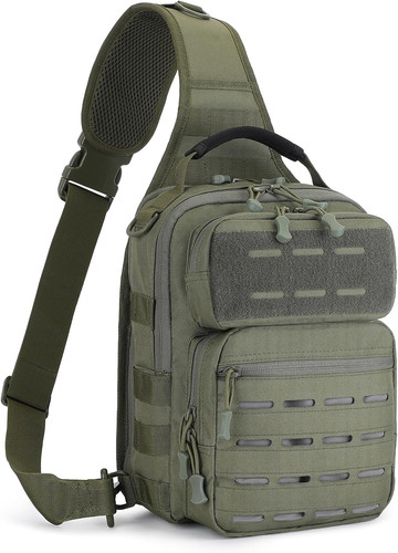 Zaino monospalla militare - zaino,