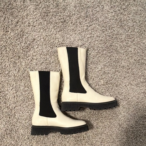 Stivali donna beige/nero