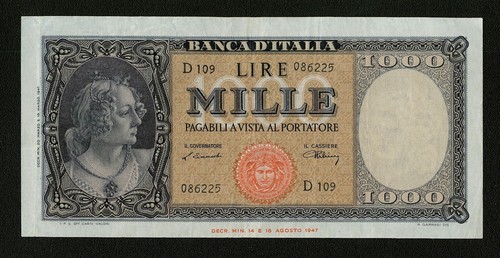 Italy banca italia 1947 - banca,