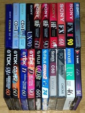 20 audiocassette SIGILLATE chrome/ferro SONY TDK FUJI SCOTCH mc cassette vergini