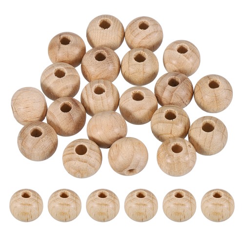 Perline legno naturali - di,