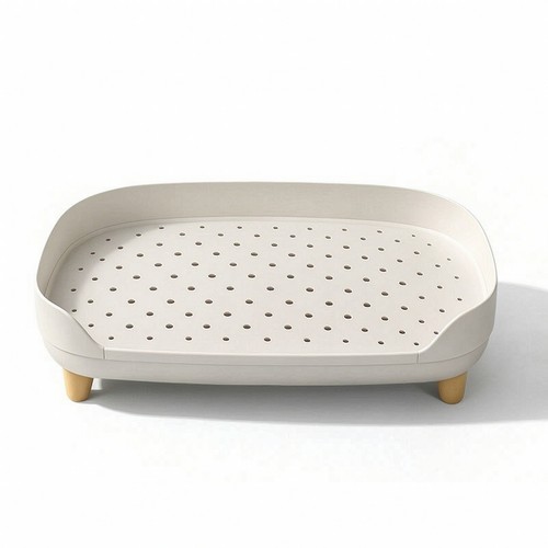 Cuccia con vassoio traforato - cuccia,