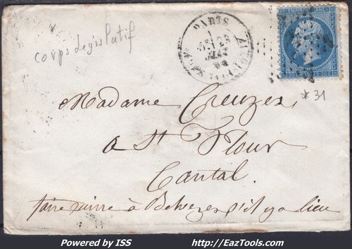 France sur lettre avec - france,
