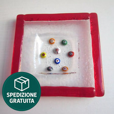 Piattino vetro murano murrine - murano,