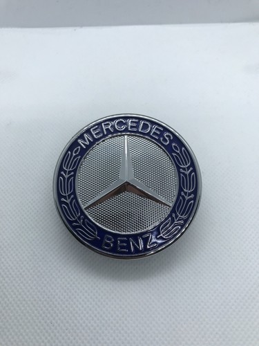 Logo capot mercedes benz - mercedes, bleu