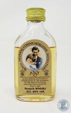 Miniature / Mignon Scotch Whisky ROYAL WEDDING COMMEMORATIVE 1981