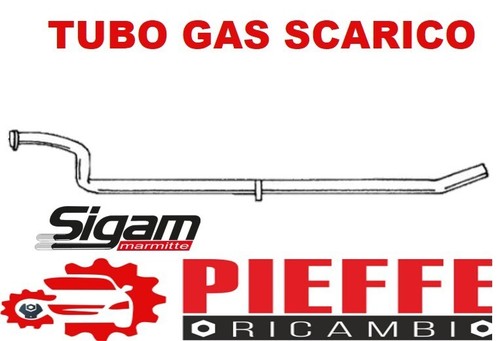 Marmitta tubo gas scarico per