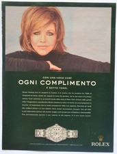 Rolex lady datejust pearlmaster oyster perpetual pubblicità advertising clipping