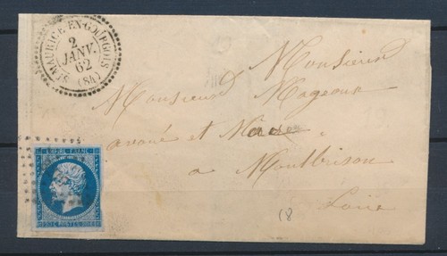 1862 lettre n14 obl - 1862, pc3207