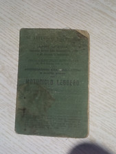 Lambretta 125-libretto originale di circolazione datato 1951