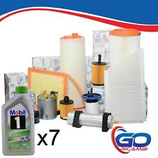 KIT 4 FILTRI TAGLIANDO 7LT OLIO MOBIL 5W30 MERCEDES CLASSE C W204 C220 CDI 125KW