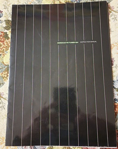 Manuale uso meridian fm - d'uso,