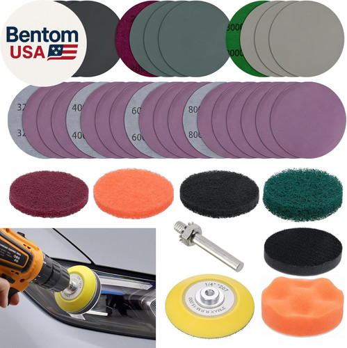 38pcs kit restauro fari auto - 38pcs,