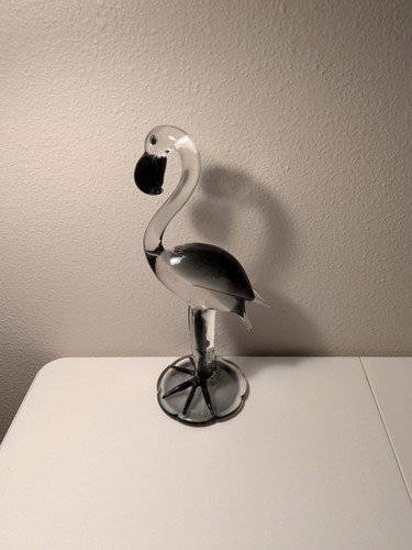 Scultura fenicottero vetro - scultura,
