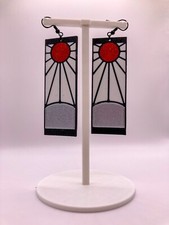 Coppia Orecchini Hanafuda Tanjir - Manga Demon Slayer + stand gratuito