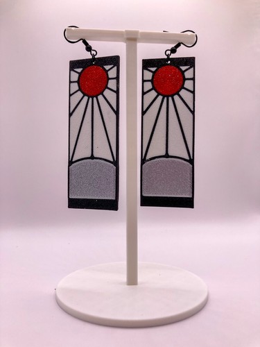 Coppia orecchini hanafuda - orecchini,