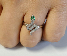 Anello donna serpente - , zirconi