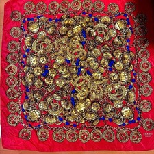 Sciarpa seta catena monete - seta,