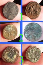 Lotto 3 monete romane (piccoli bronzi)