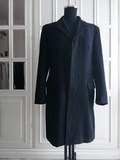 Cappotto uomo Amedeo Alighieri Firenze tweed nero lana cashmere M 48 IT