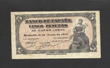 5 PESETAS 1937 SERIE C EBC-