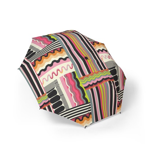 Abstract wavy stripes umbrella - stripes,