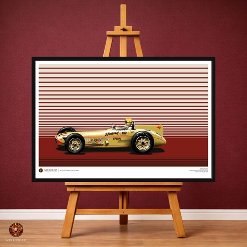 Stampa arte jimmy bryan - bryan, race