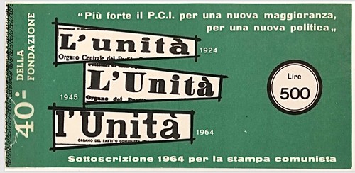 500 lire sottoscrizione - 500,