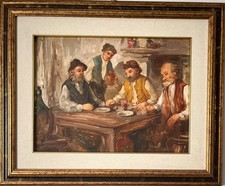 Pittore Lucano Emilio LA ROCCA tavoletta  cm 30x40 firmato +cornice