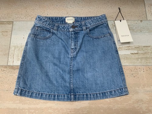 Gucci gonna denim blu chiaro