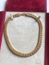 collana girocollo vintage colore oro bijoux Cascio materiale lega  lunghezza 43 