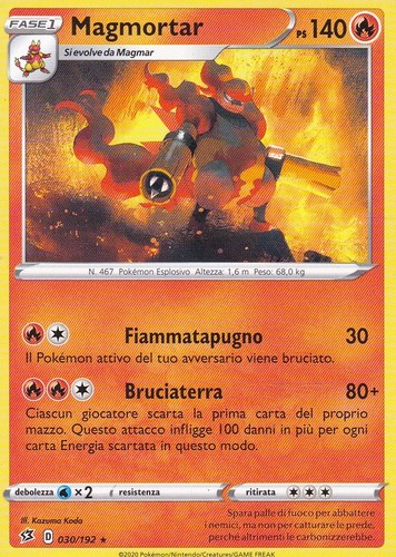 Carta pokemon magmortar - magmortar,