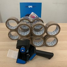 12 ROTOLI NASTRO IMBALLAGGIO 50 X 66 PPL SCOTCH AVANA +  DISPENSER TENDINASTRO