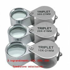 Lente ingrandimento gioielli orologi orologiaio orefice miniature 10 20 30 40 60