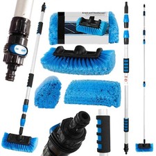 IDROSPAZZOLA 1,3-3M TELESCOPICA SPAZZOLA PULIZIA LAVAGGIO AUTO FURGONE PANNELLI