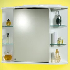 SPECCHIERA CONTENITORE per MOBILE DA BAGNO IN MDF bianco LACCATO 88 SPECCHIO