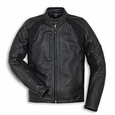 Giacca pelle Ducati nera