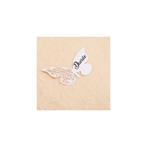 Segnaposto perlati farfalle - farfalle, in