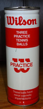 Wilson Practice 3 palline PT lattina di metallo sigillata. Raro, da collezione, vintage (??)