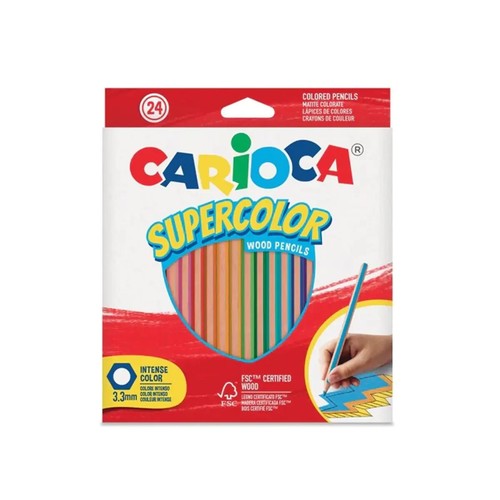 Pastelli legno colorati - 24,