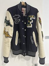 Franklin E Marshall Giacca College Blu Beige Vintage TG:L come Nuovo