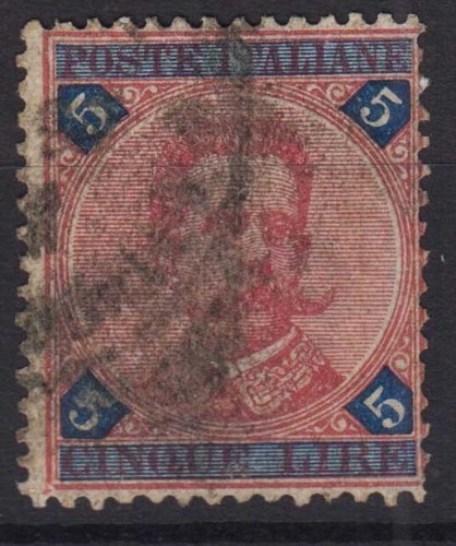 Regno italia 1891 umberto - regno, d'italia