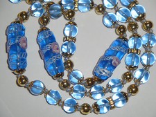 collana vintage in vetro di
